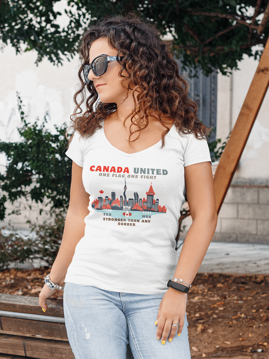 Canada United Skyline Women's V-Neck Tee product image (4)