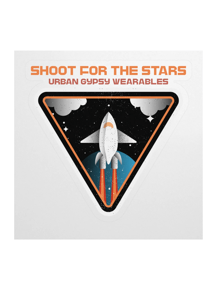 Cosmic Rocket Kiss Cut Sticker product image (1)