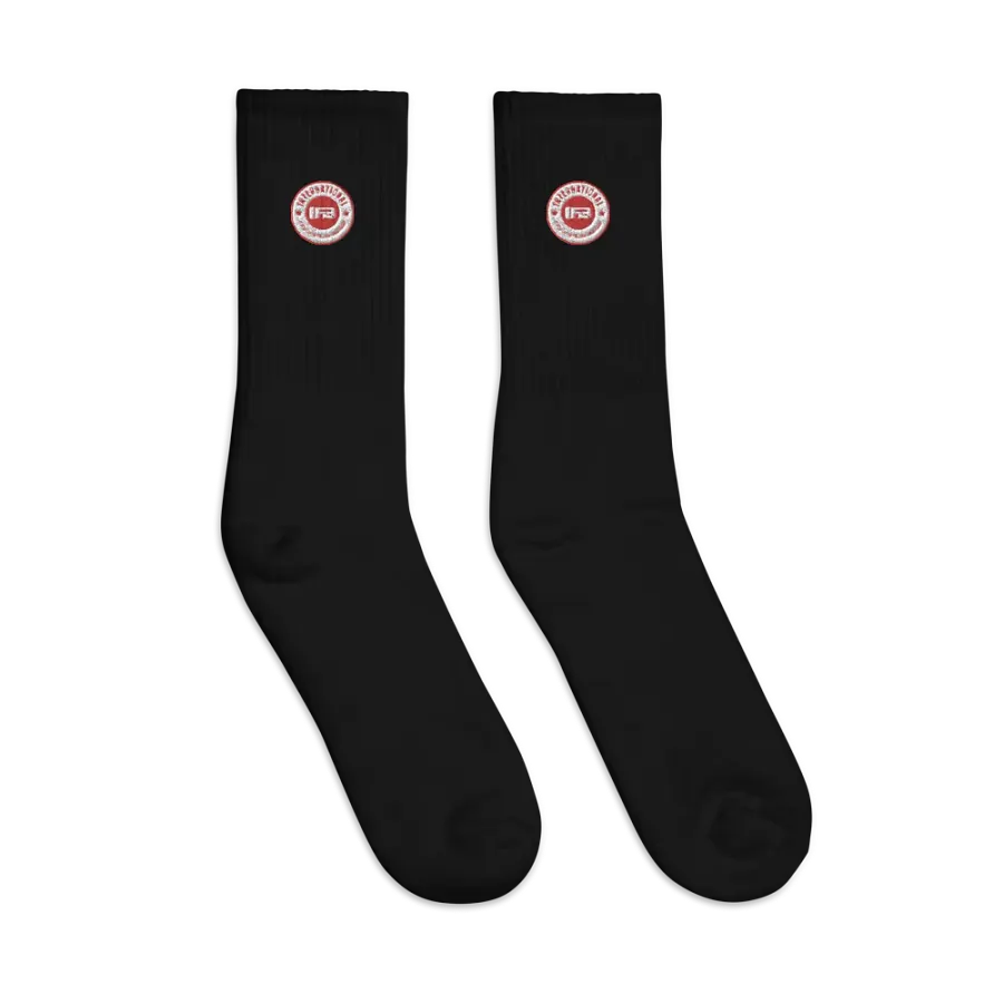 IFBNewsfeed.Org's SOCCO Embroidered Crew Socks product image (5)