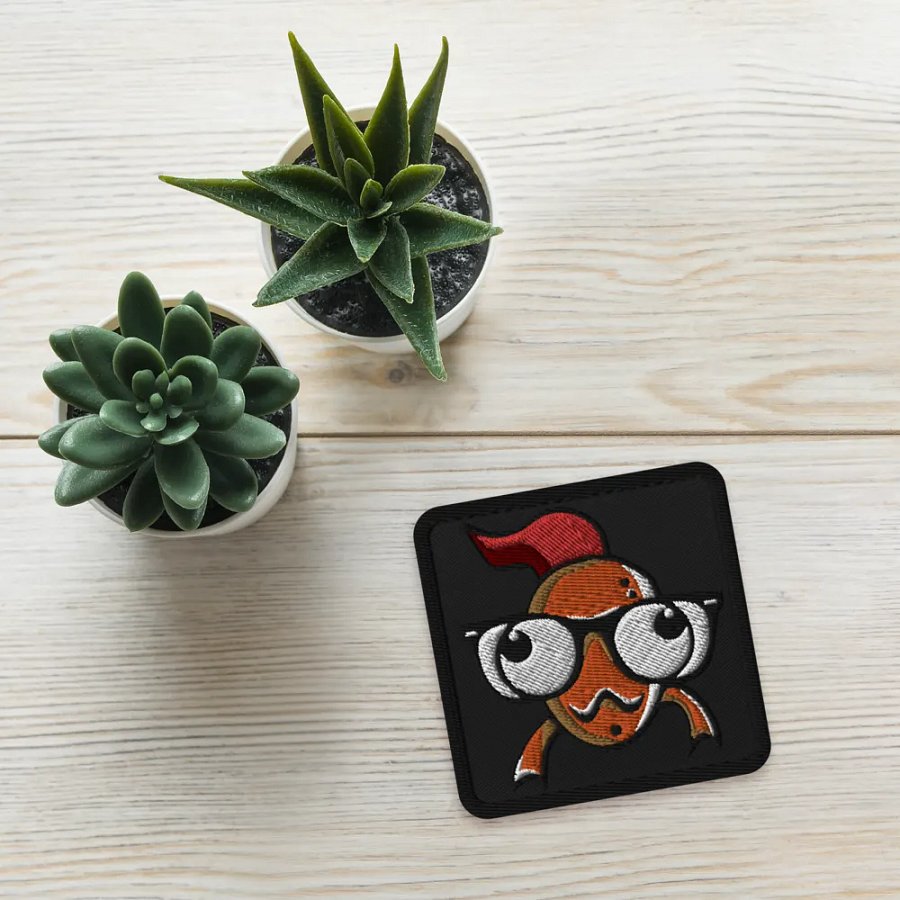 FEESH Logo Square Patch [black border] product image (5)