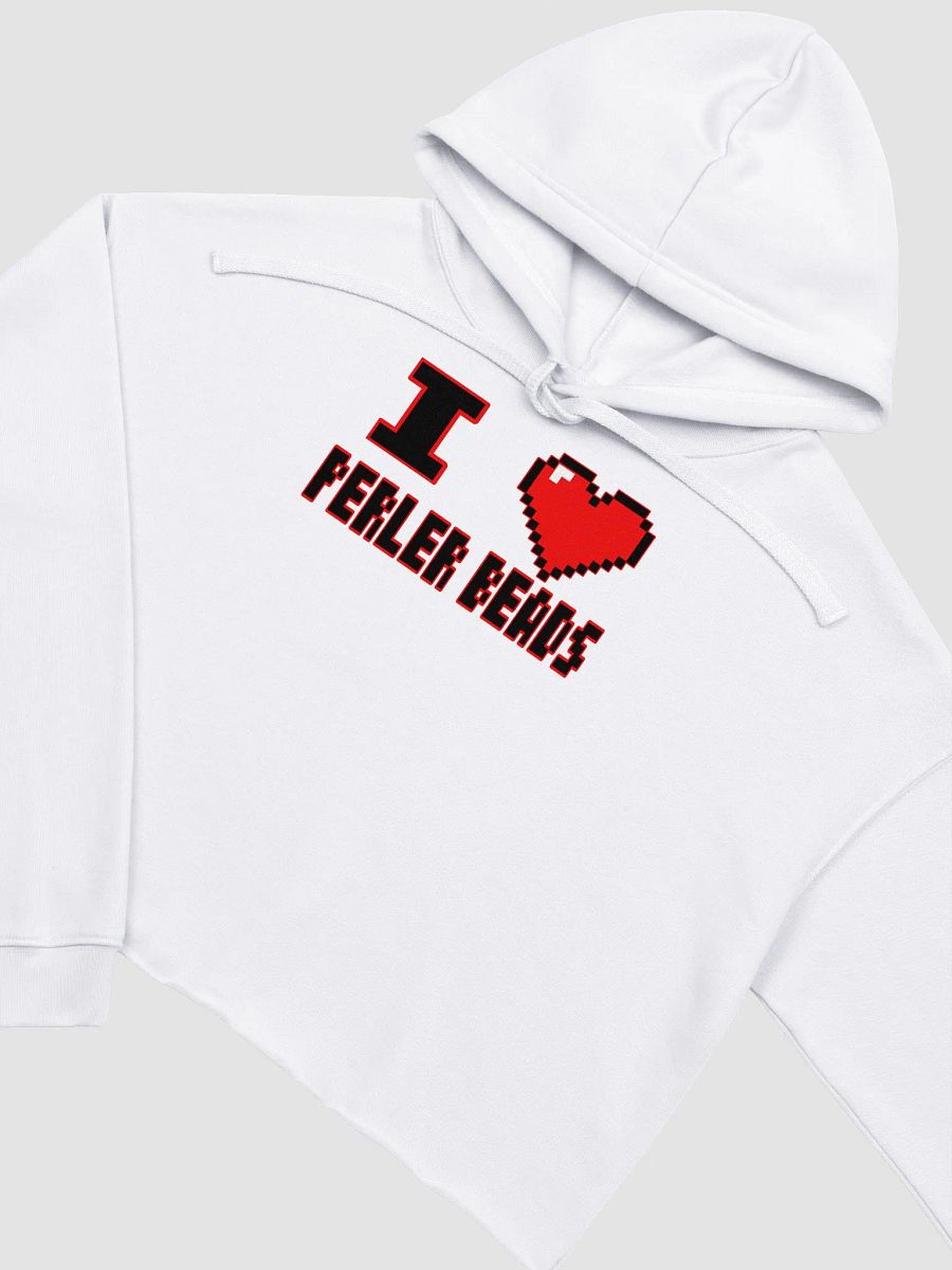 I Heart Perler Bead 2 Crop Hoodie product image (33)