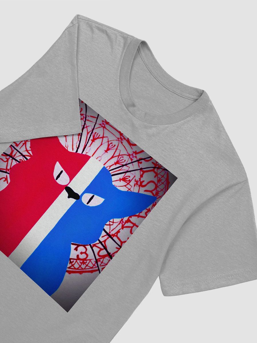 Patriotic Artistic Demeowcracy Feline Supersoft Slim Fit T-Shirt product image (3)
