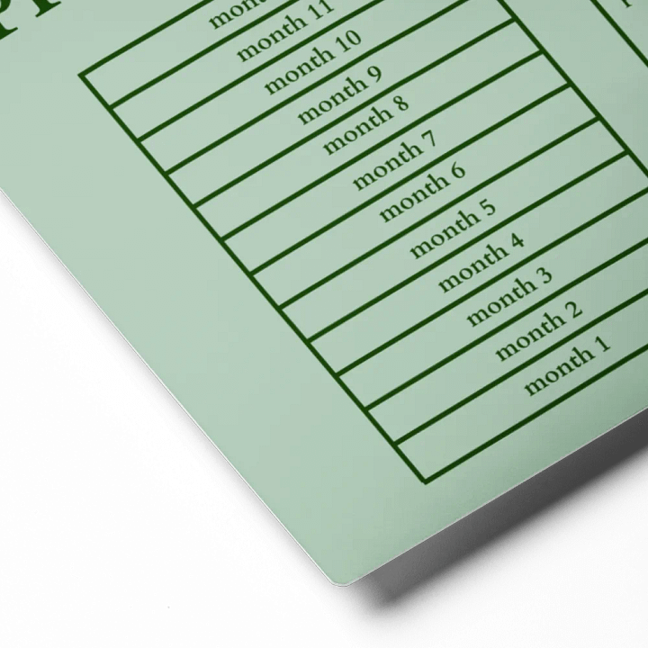 HIGHFALUTIN ANNUAL RENT TRACKER (forest design 2) product image (2)