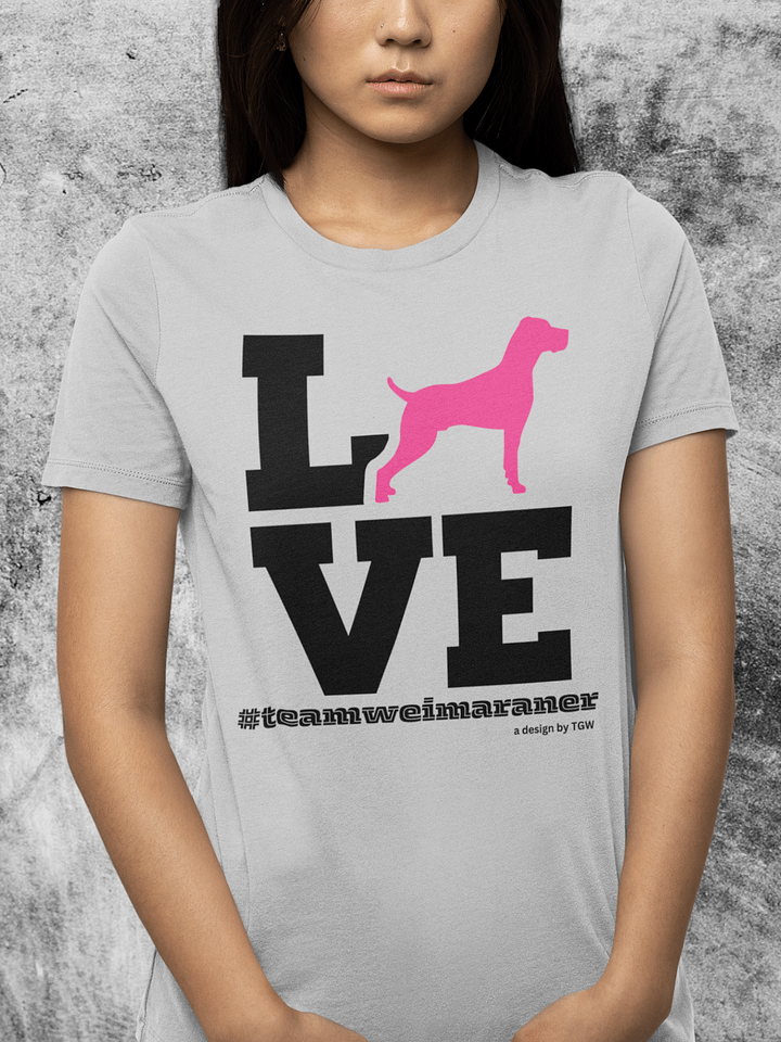L.O.V.E. Weims (Pink) - Bella+Canvas Supersoft T-shirt product image (1)