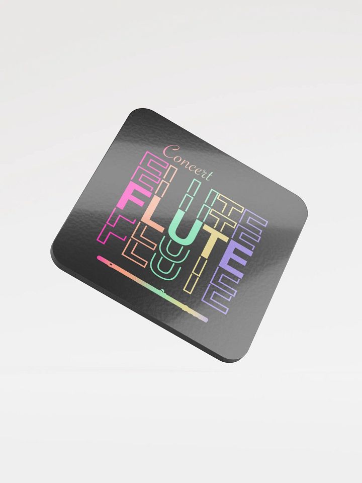 Symmetrical Flute Graphic Coaster - Concert Flute product image (1)
