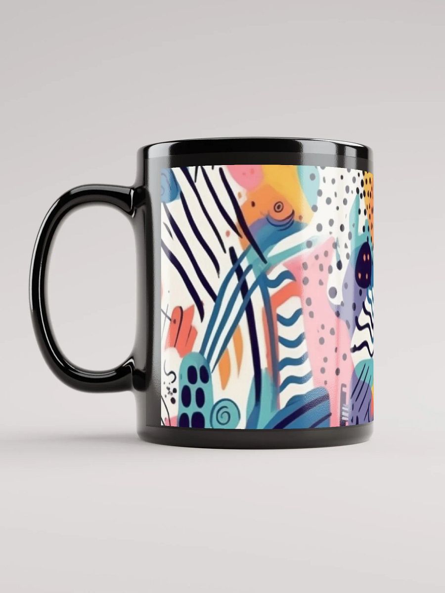 Whimsical Doodle Delight Mug-Black product image (6)
