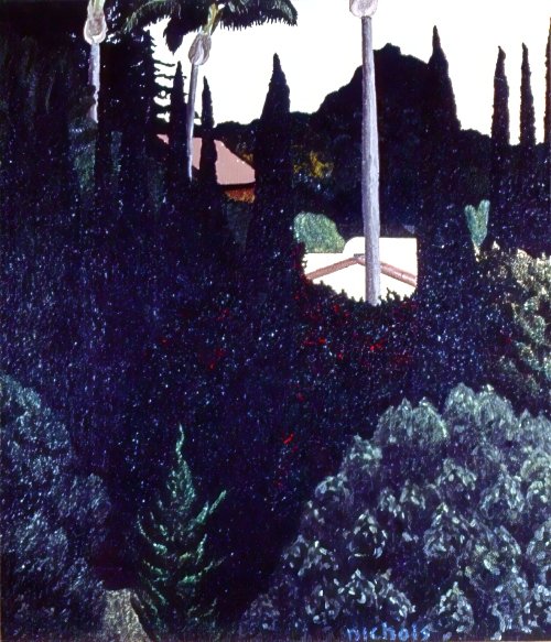 Garden Scene 736 Bush St. San Diego (1982) on canvas (24" x 30") product image (1)