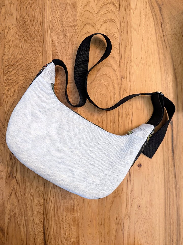 Floral Canvas Crescent Bag product image (1)