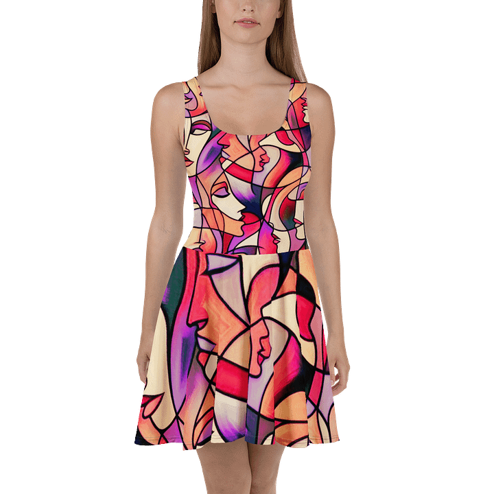 Womеns Faces Skater Dress product image (2)