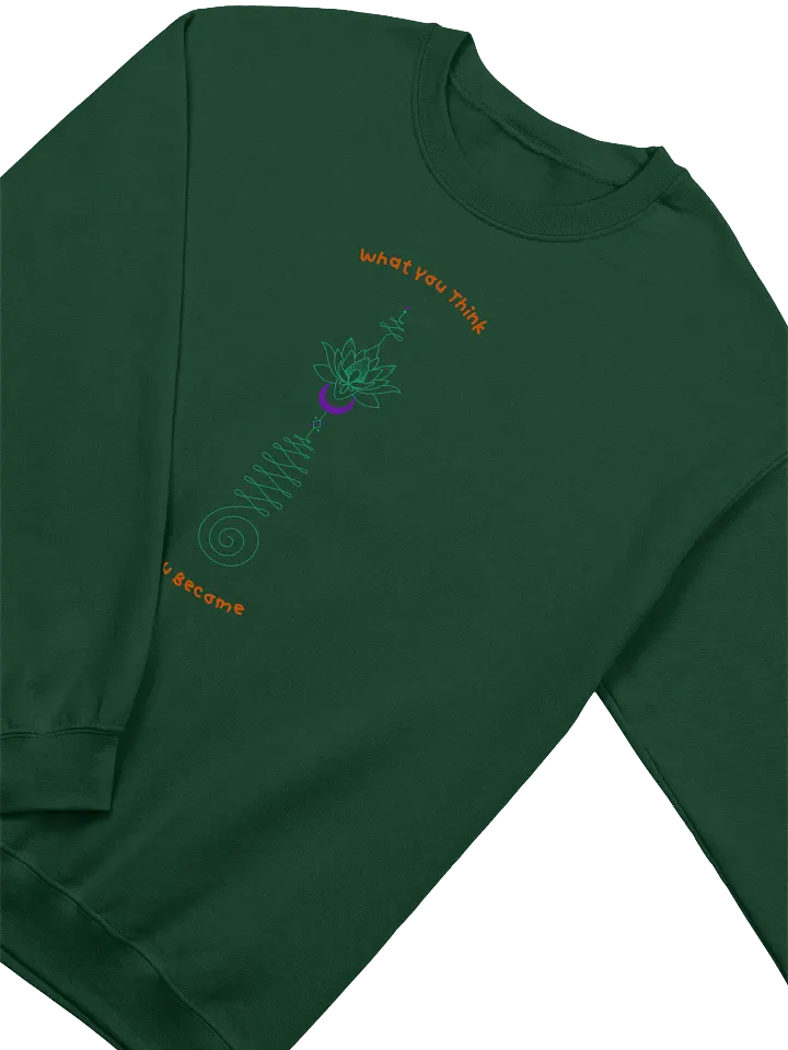 What You Think You Become Enchanting Lotus Sweatshirt product image (2)
