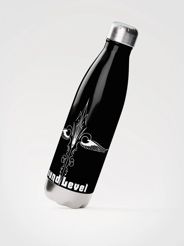 Blk with White Stainless Steel Water Bottle product image (2)
