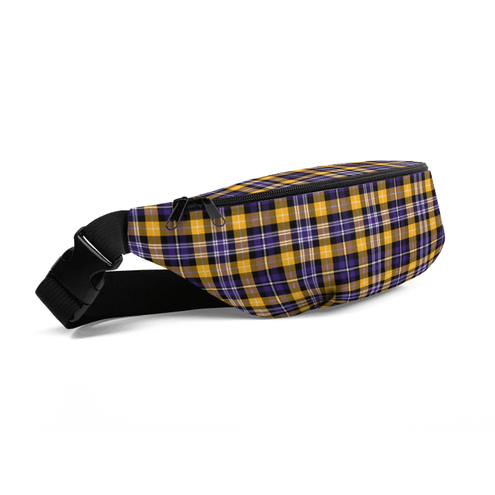 Purple and Yellow Gold Plaid Fanny Pack product image (2)