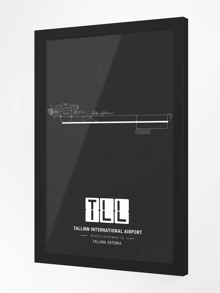 Framed Airport TLL Premium Map On Matt Paper product image (2)