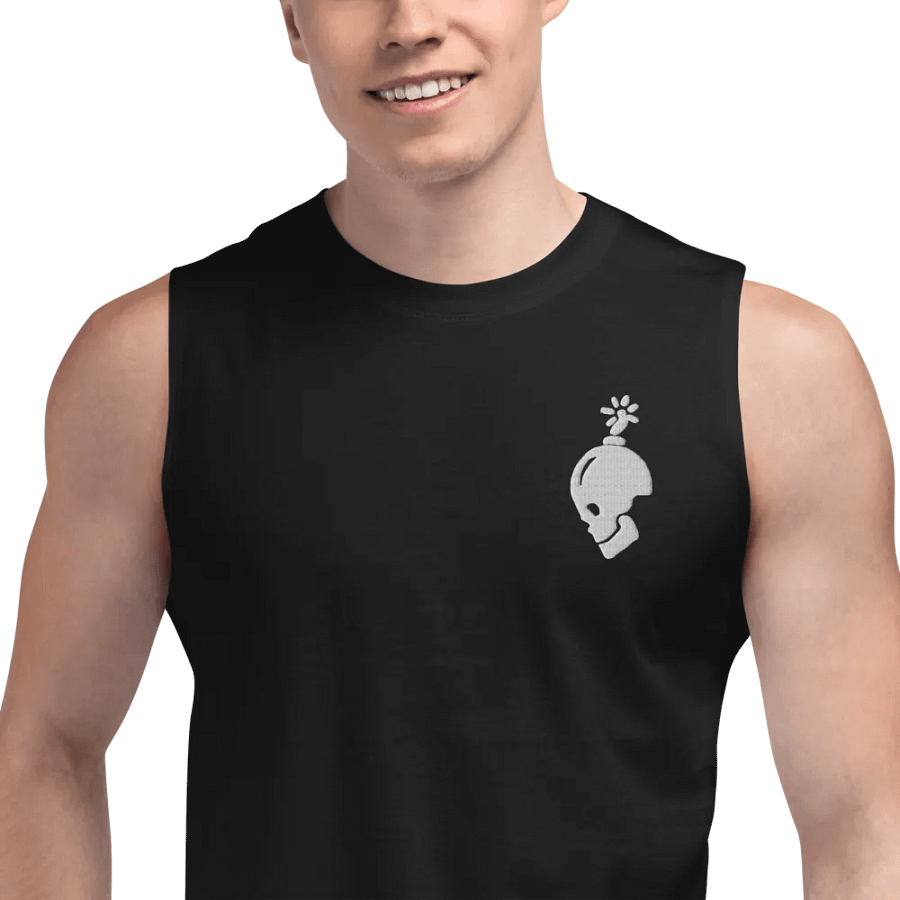 Skull Bomb Sleeveless Shirt product image (6)