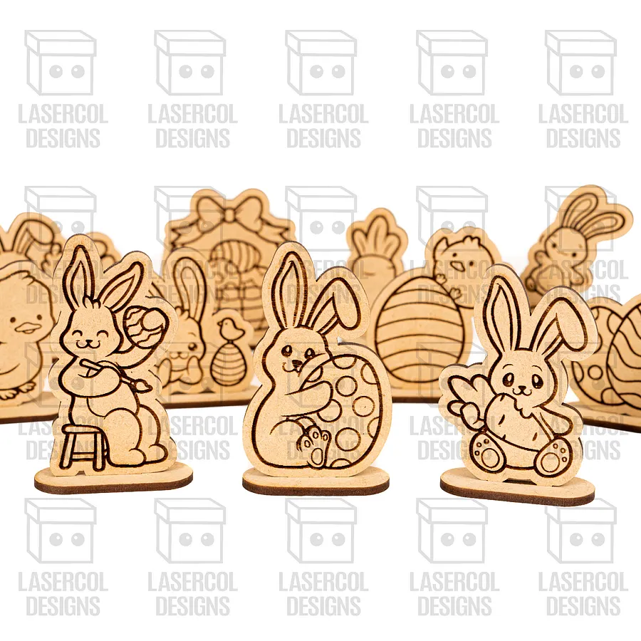Easter Cutouts With Base Bundle (Set 1-2-3-4) - Laser Cut Files product image (2)