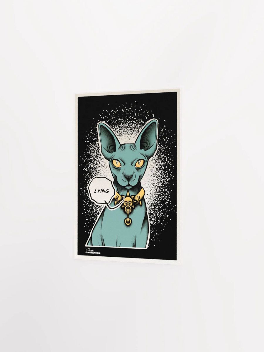 "Lying Cat" Matte Poster product image (5)