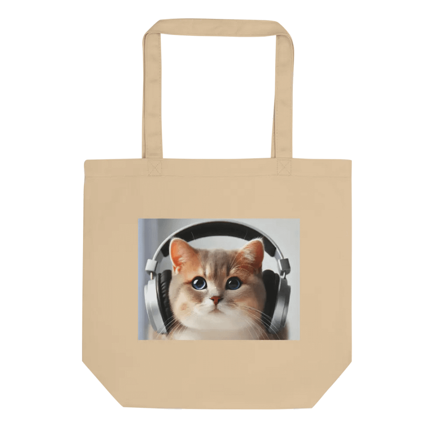 Purrfect Groove Cat Tote Bag product image (1)