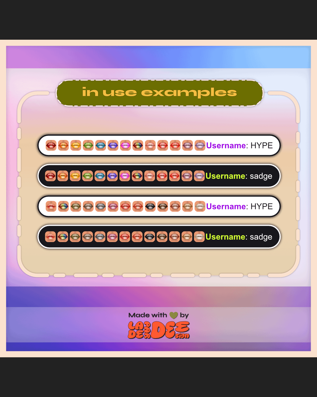 Lippie Badges [Light Set] product image (4)