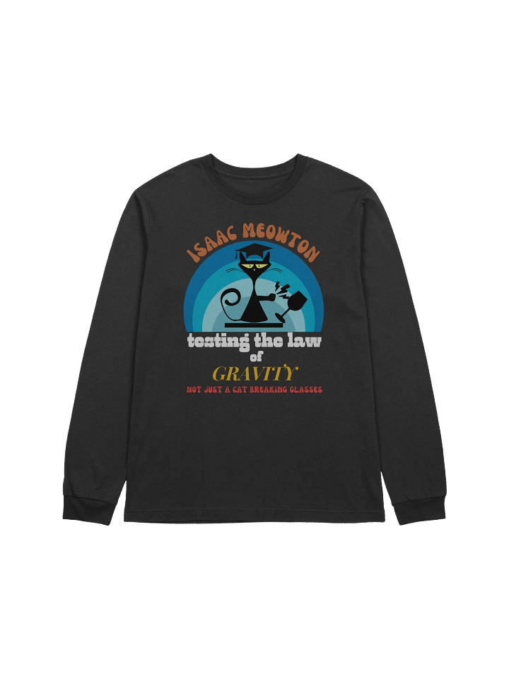 Blue Isaac Cat Lover Long Sleeve T-Shirt product image (1)