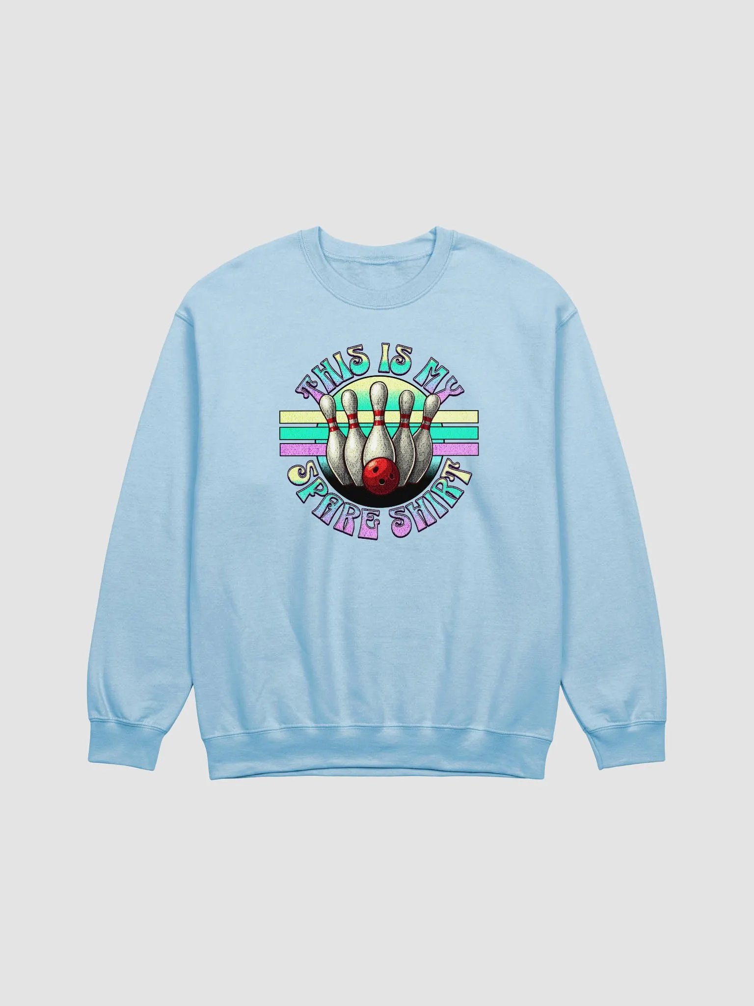 This Is My Spare Shirt Bowling Air-Spun Classic Crewneck Sweatshirt product image (5)