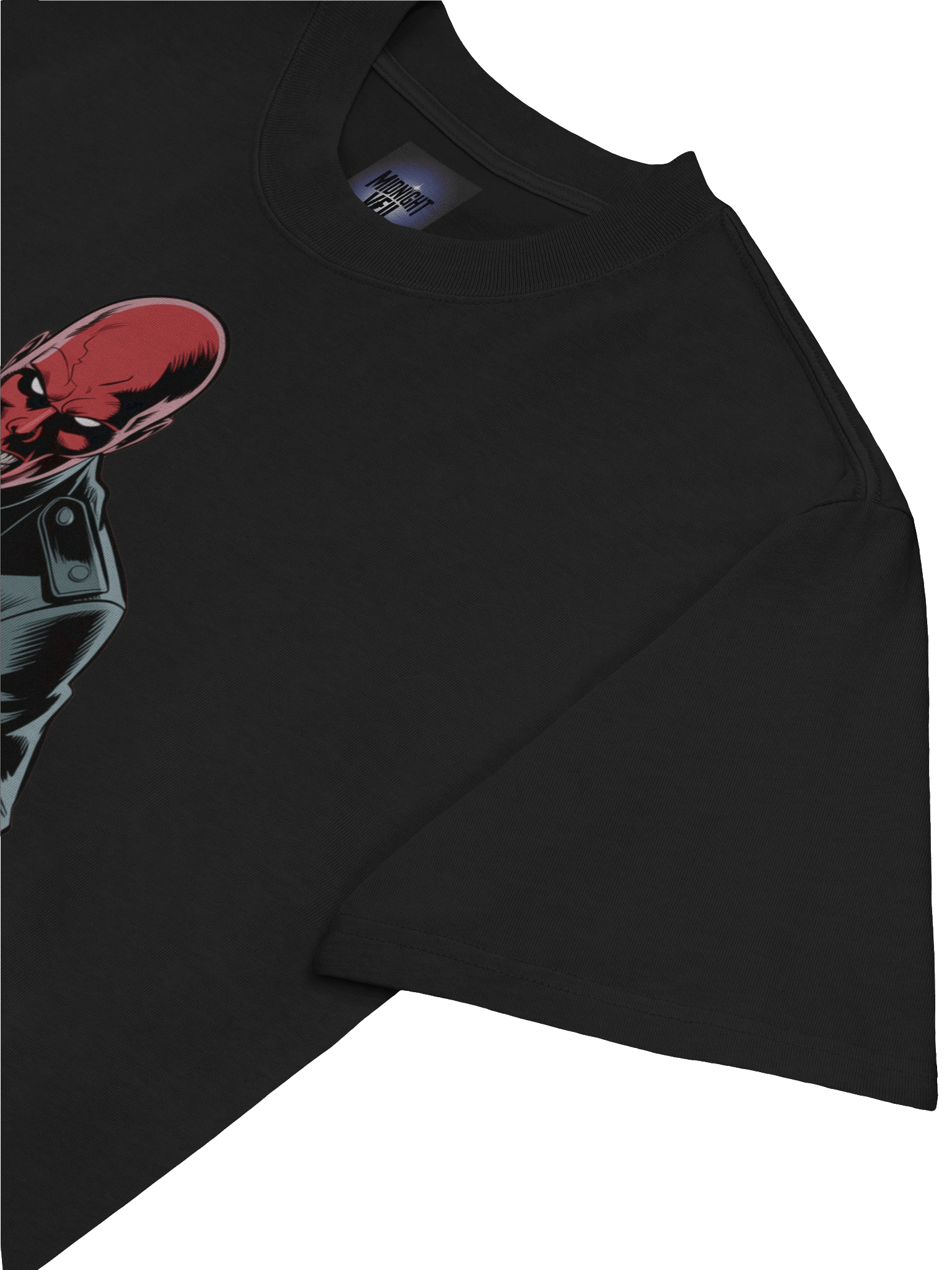 Shadow Command: Red Skull Oversized Faded T-Shirt product image (7)