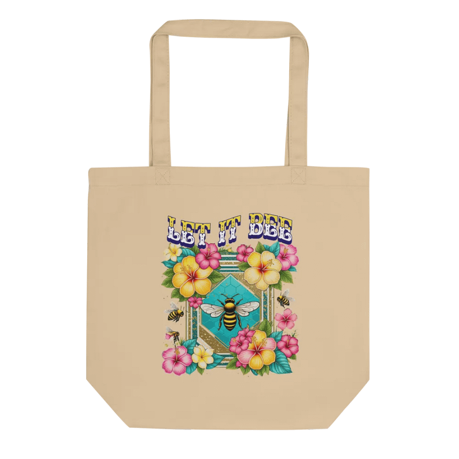 Let It Bee Flower Eco-Friendly Tote Bag product image (1)
