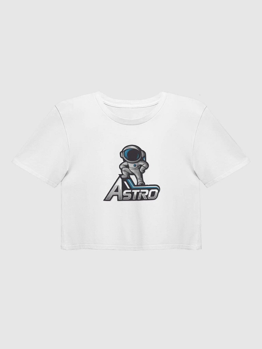 Women's Astro Premium Cotton Crop Top with Astronaut Graphic Design product image (3)