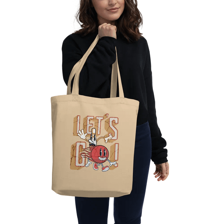 Lets Go Mascot Bowling Eco-Friendly Tote Bag product image (2)