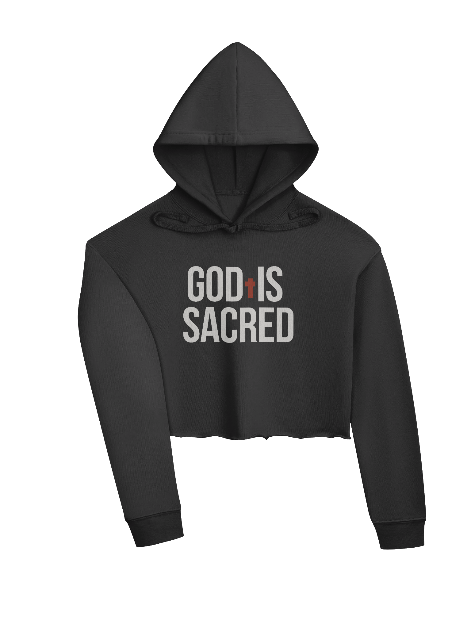 GOD IS SACRED CROP HOODIE product image (3)