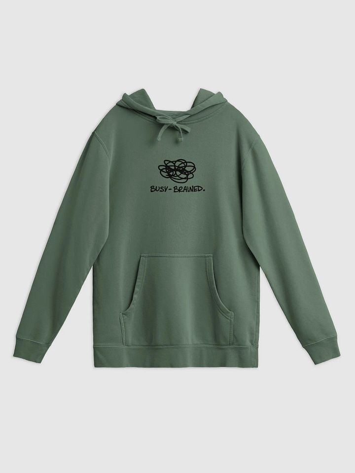 BUSY-BRAINED Printed Pigment Hoodie product image (1)