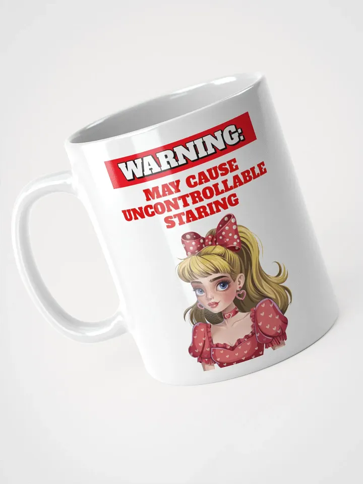 Warning: May Cause Uncontrollable Staring - Funny White Coffee Mug product image (3)