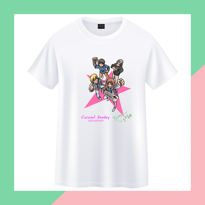Limited Edition Coconut Sunday x Tsubasa Mori T-shirt “Again and Again” Collection in White product image (1)