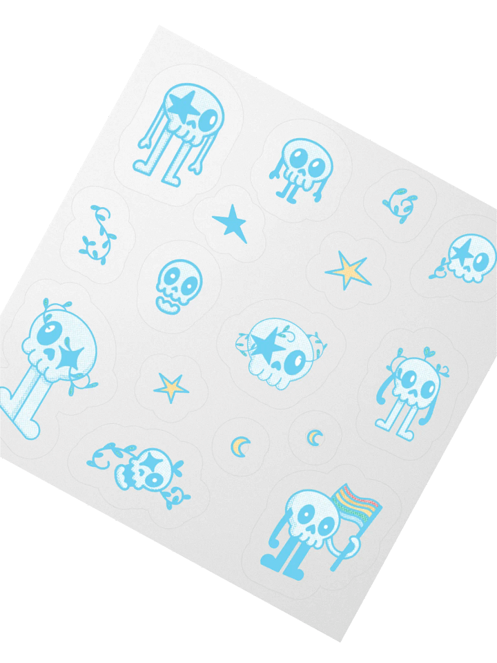 Skullark Sticker Sheet product image (2)