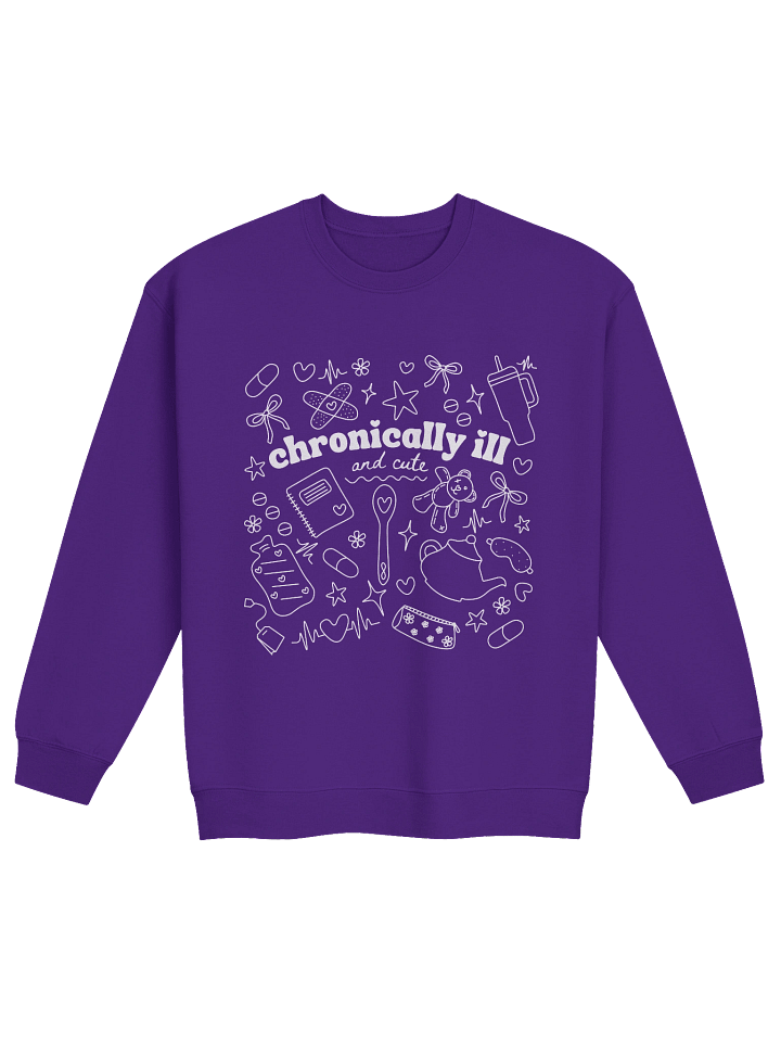 Chronically Ill and Cute Sweatshirt - White product image (6)