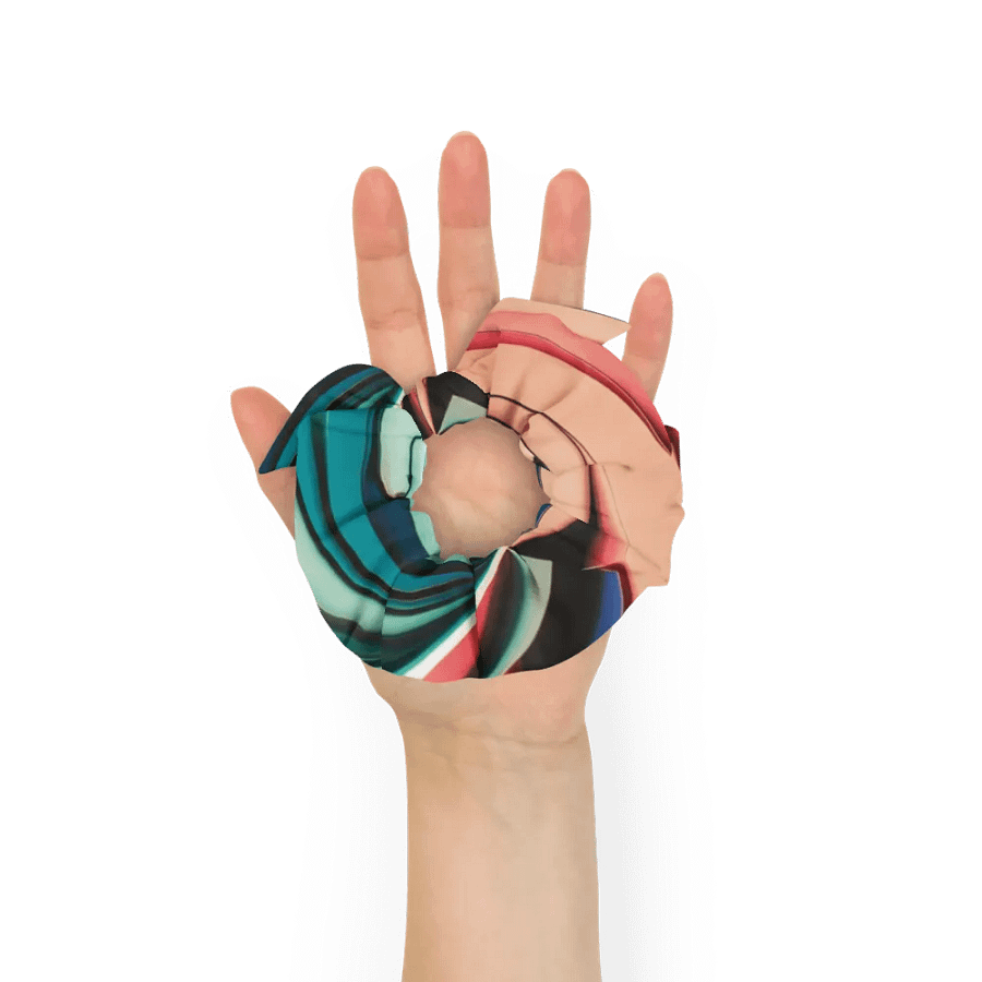 Exclusive All-Over Print Scrunchie with Abstract Design product image (9)