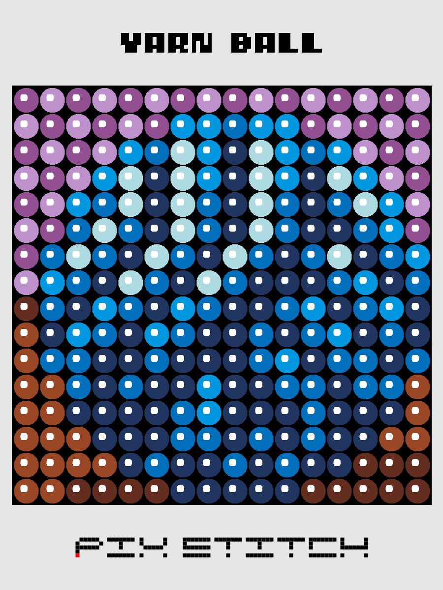 Yarn Ball Pixel Art product image (1)