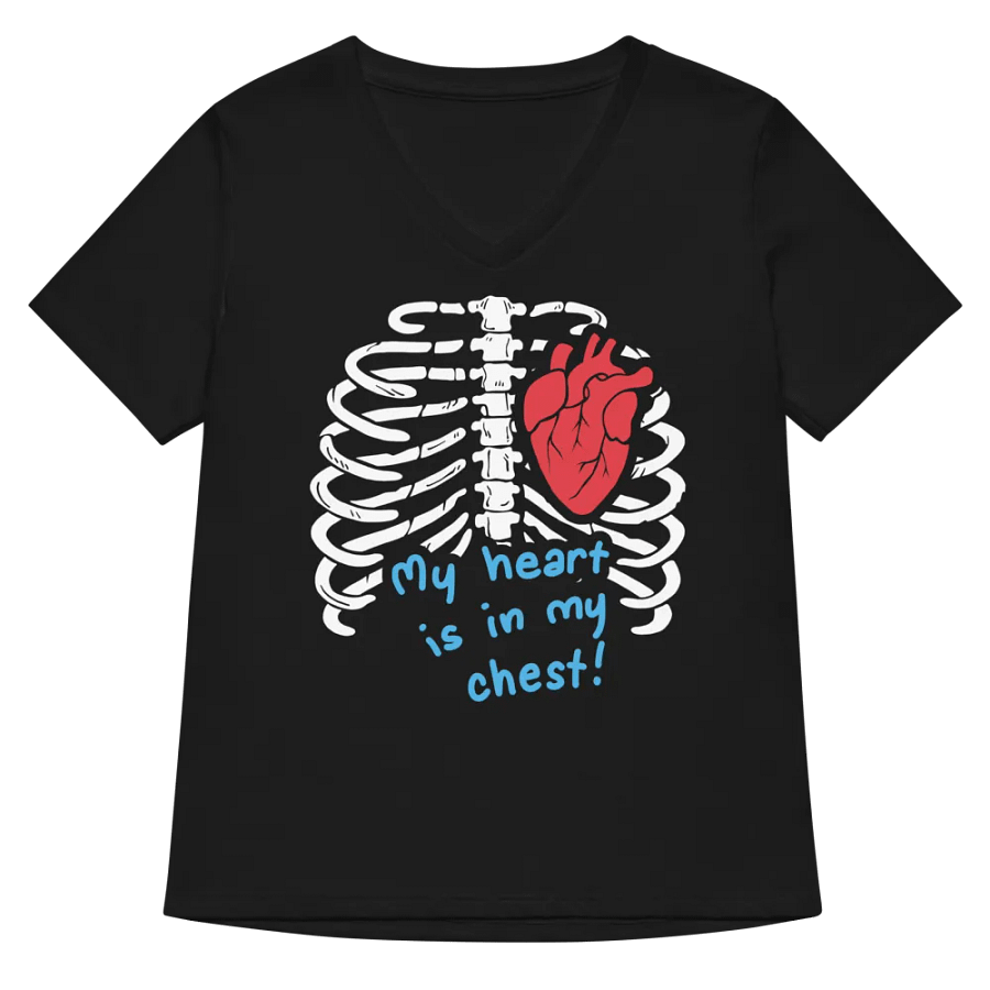 My Heart Is In My Chest V2 - Women's Relaxed V-Neck T-Shirt product image (5)