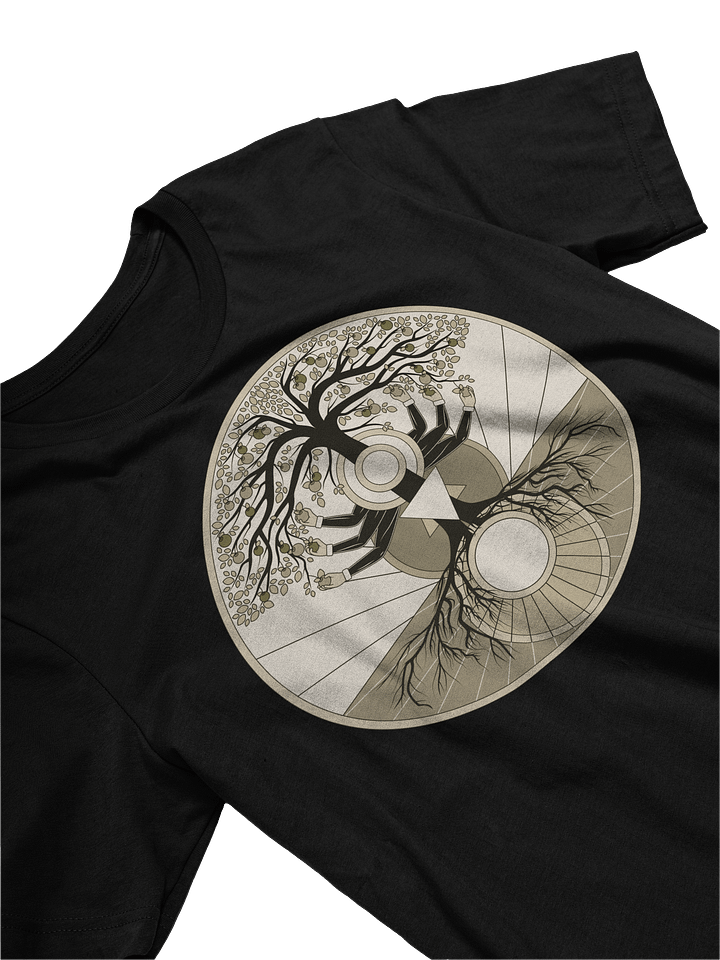 T-Shirt (Unisex) - Tree of Psyche (Mocha) on Black product image (2)