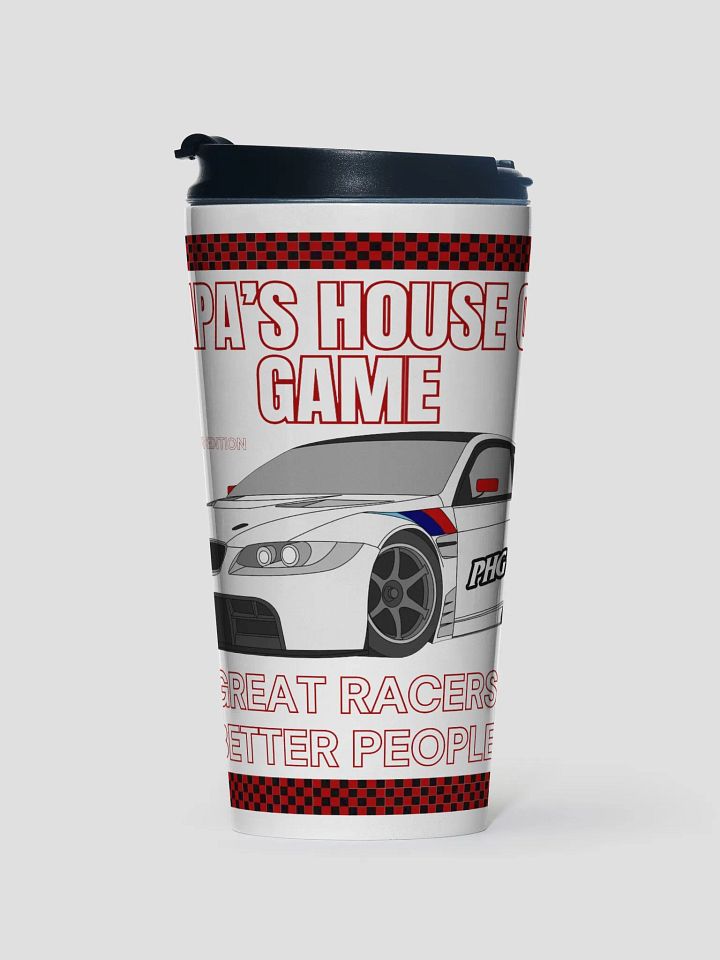 PAPA'S HOUSE OF GAME Stainless Steel Travel Mug - Rev up Your Drink! product image (1)