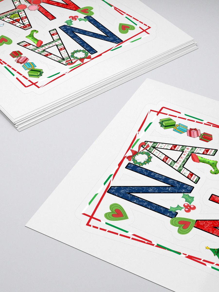 Festive NANA Christmas Kiss Cut Stickers product image (4)