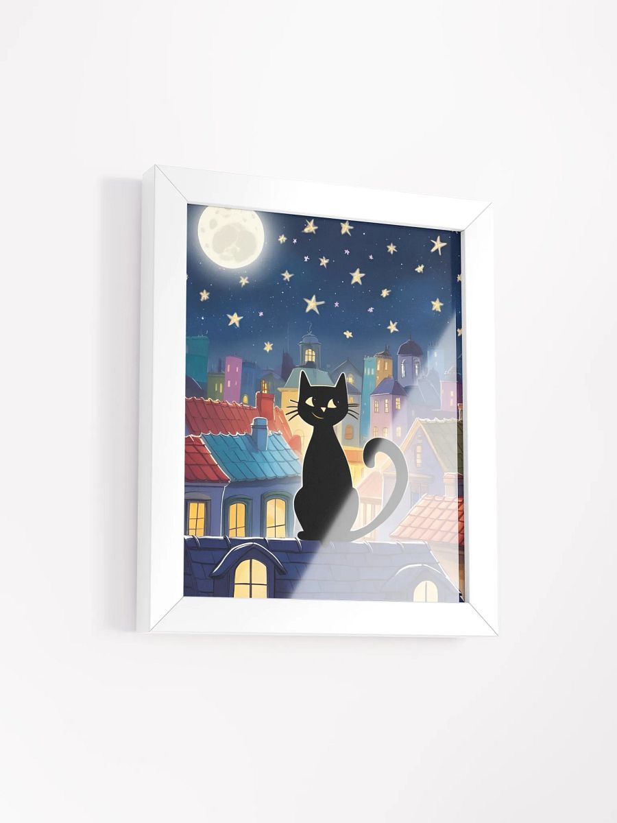 Whiskers in the Moonlight (With Frame) product image (2)