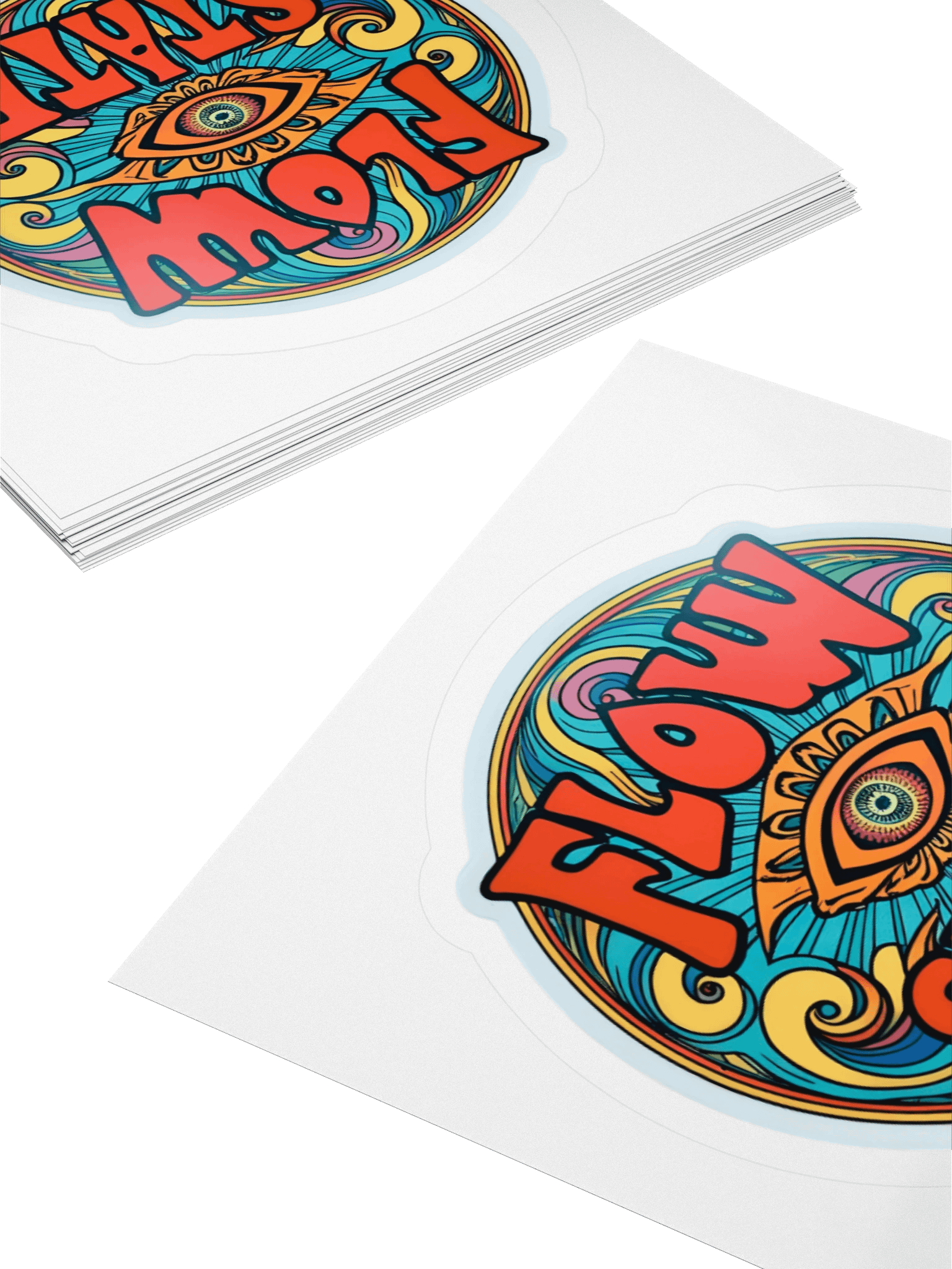 Psychedelic Flow State Kiss Cut Stickers product image (4)