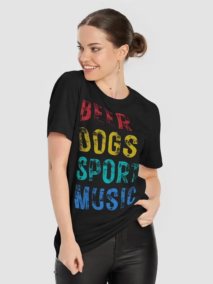 Beer Dogs Sports Music T-Shirt - Outrageously Fun BDSM Gift Tee product image (2)