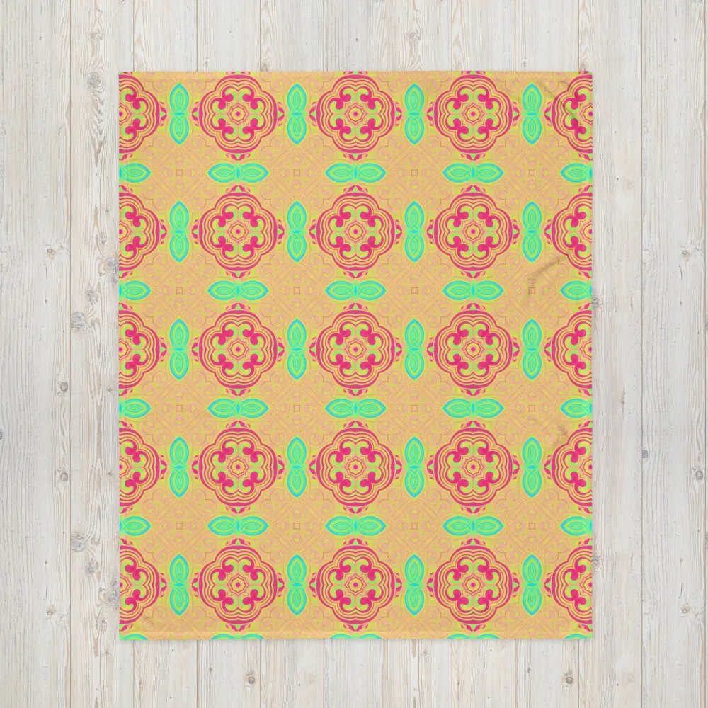 Bright Abstract Flower Blanket product image (12)