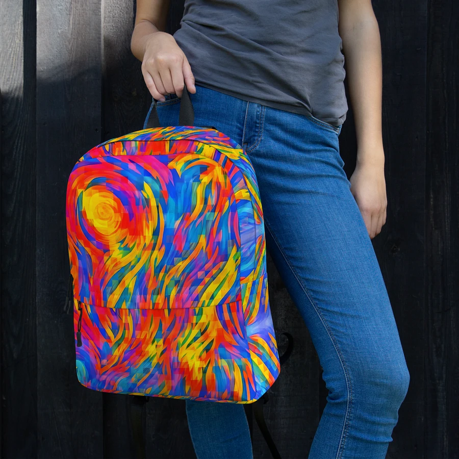 Digital Rainbow Pixels Flow - Backpack product image (15)