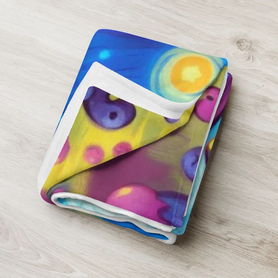 Starry Nights with Cute Cthulhu Blanket product image (18)