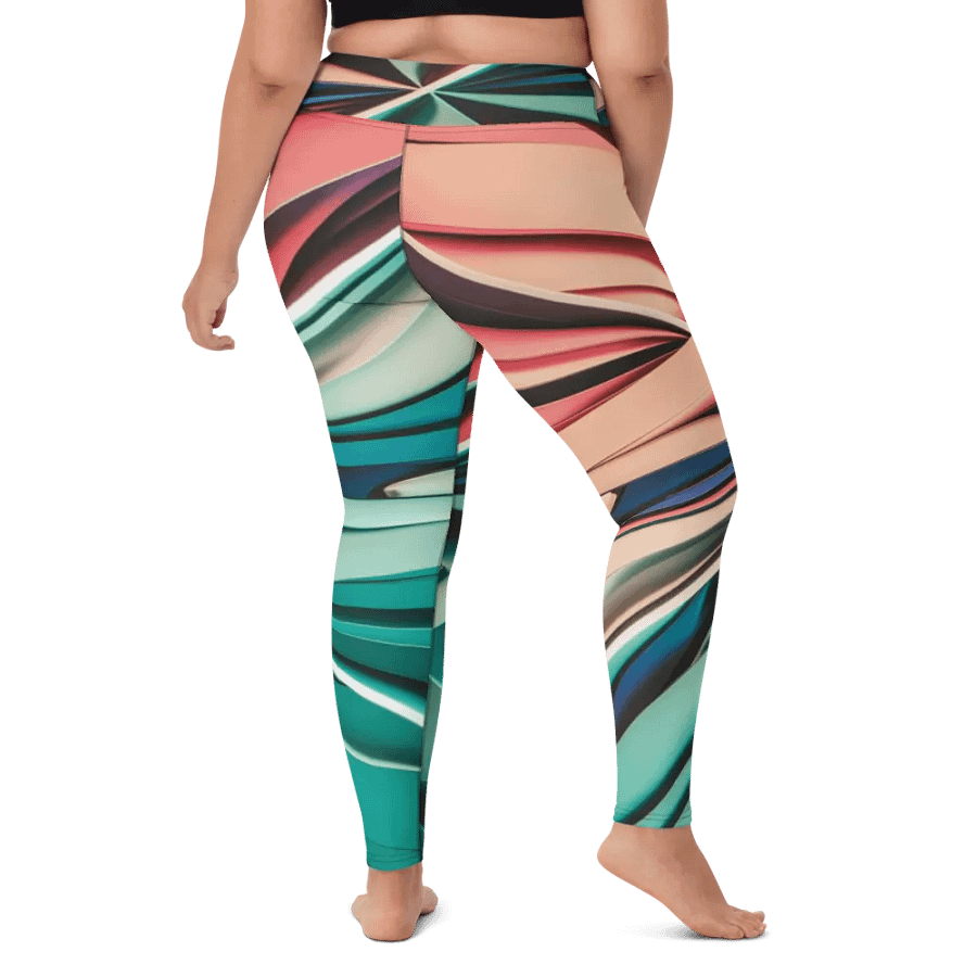 TDS Music Women's Yoga Leggings - Vibrant Abstract Design product image (12)