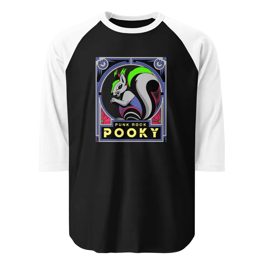 Punk Rock Pooky ¾ Sleeve Raglan Tee product image (1)