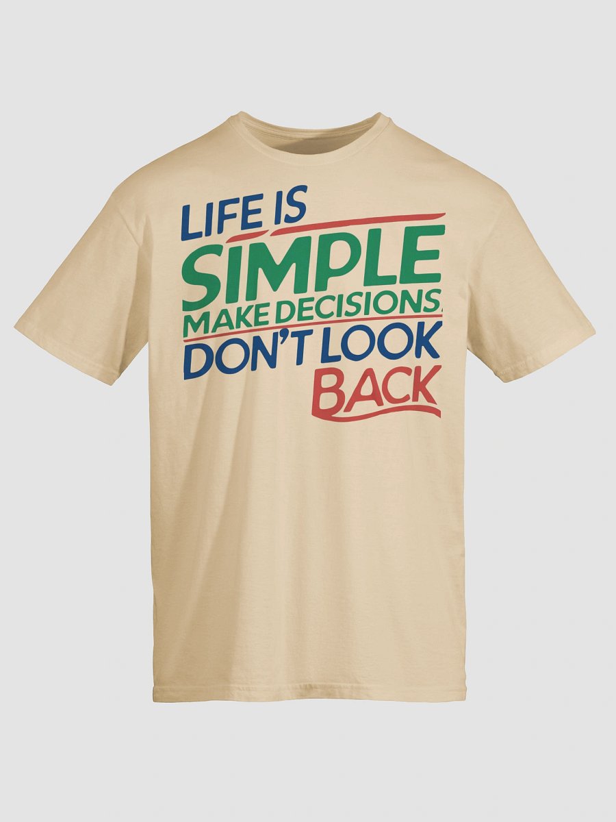 'Life is Simple' Motivational T-Shirt | Retro Inspirational Quote Tee product image (5)