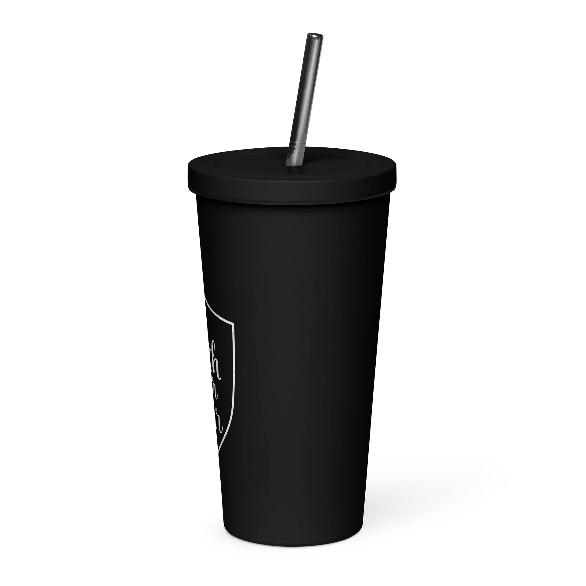 The LowKey Christian – “Faith Over Fear” Tumbler with Straw product image (3)